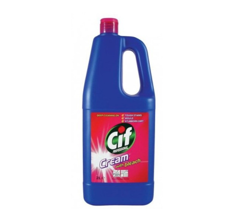 CIF CREAM WITH BLEACH 2L mleczko z wybielaczem do czyszczenia mocno zabrudzonych powierzchni