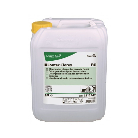 TASKI Jontec Clorex F4l 10l chlorowy preparat do mycia podłóg ceramicznych TASKI Jontec Clorex F4l 10l chlorowy preparat do mycia podłóg ceramicznych
