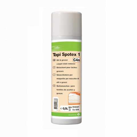 TASKI TAPI SPOTEX 1 500ML odplamiacz do tkanin na bazie rozpuszczalników organicznych TASKI TAPI SPOTEX 1 500ML odplamiacz do tkanin na bazie rozpuszczalników organicznych