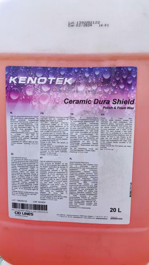Ceramic Dura Shield 20l wosk ceramiczny do myjni Ceramic Dura Shield 20l wosk ceramiczny do myjni